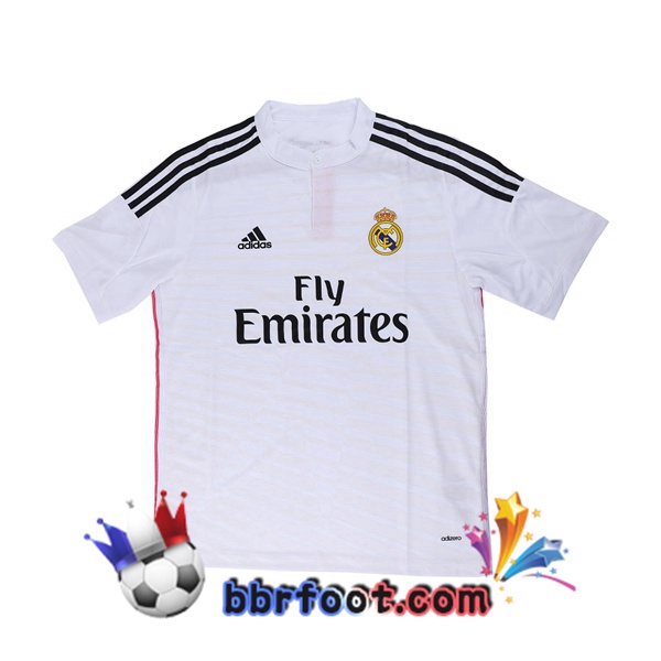 2014-2015 Real Madrid Domicile Retro Maillot de Foot Blanc