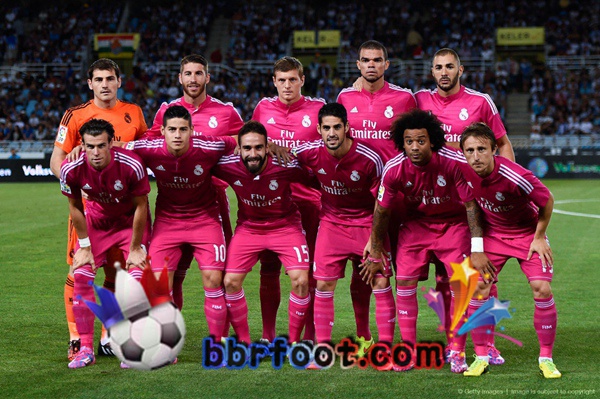 2014-2015 Real Madrid Exterieur Retro Maillot de Foot Rose