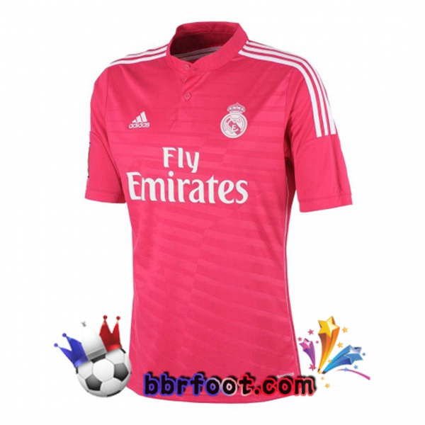 2014-2015 Real Madrid Exterieur Retro Maillot de Foot Rose