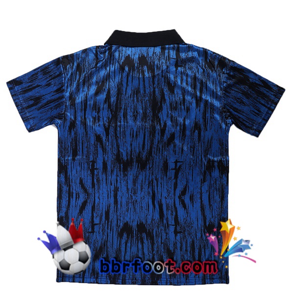 1992-1993 Manchester United Exterieur Retro Maillot de Foot Bleu