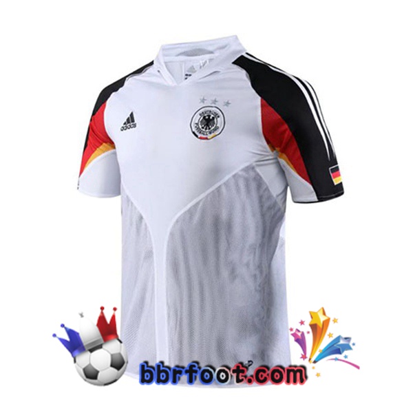 2004 Allemagne Domicile Retro Maillot de Foot Blanc