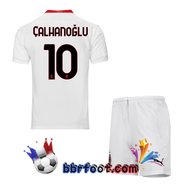 Maillot Foot AC Milan (ÇALHANOĞLU 10) Enfant Exterieur 20/21