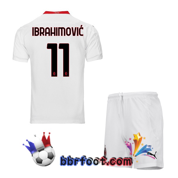 Maillot Foot AC Milan (IBRAHIMOVIĆ 11) Enfant Exterieur 20/21