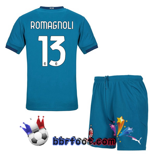 Maillot Foot AC Milan (ROMAGNOLI 13) Enfant Third 20/21