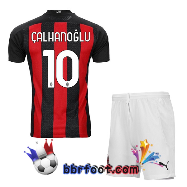 Maillot Foot AC Milan (ÇALHANOĞLU 10) Enfants Domicile 20/21