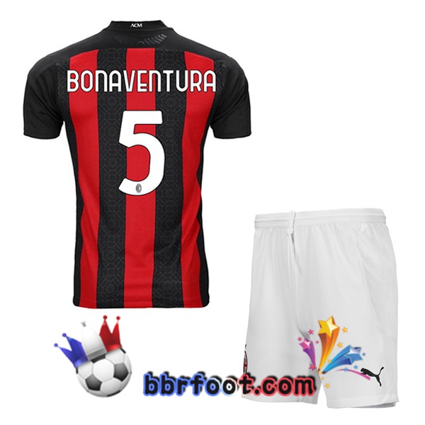 Maillot Foot AC Milan (BONAVENTURA 5) Enfants Domicile 20/21