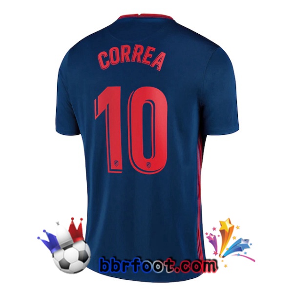 Maillot Foot Atletico Madrid (CORREA 10) Exterieur 20/21