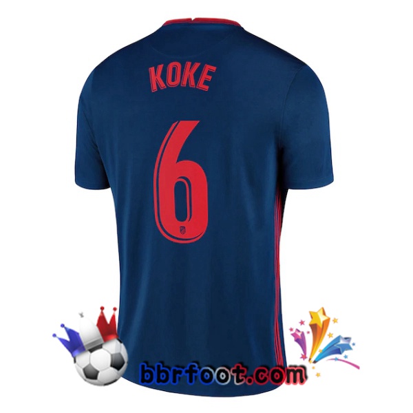 Maillot Foot Atletico Madrid (KOKE 6) Exterieur 20/21