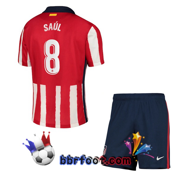 Maillot Foot Atletico Madrid (SAUL 8) Enfants Domicile 20/21