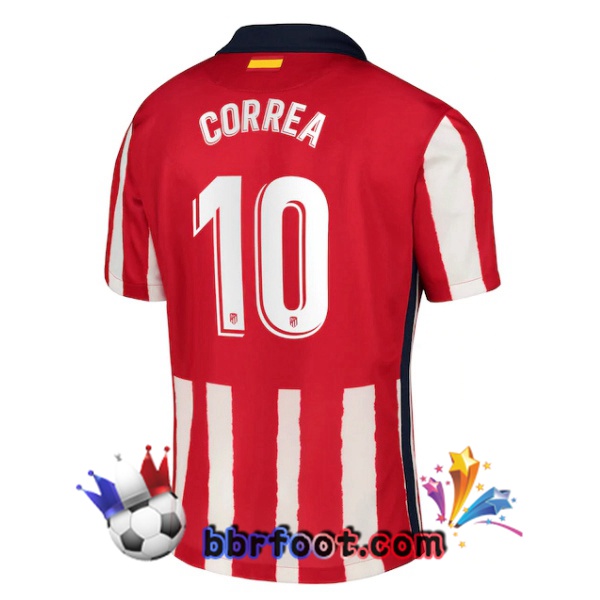 Maillot Foot Atletico Madrid (CORREA 10) Domicile 20/21