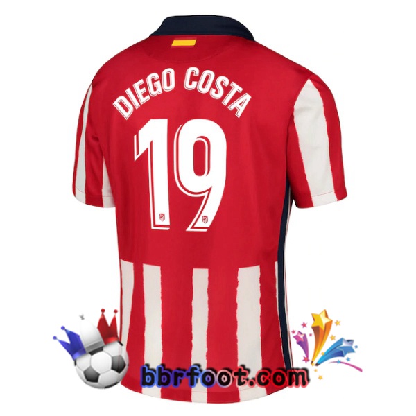 Maillot Foot Atletico Madrid (DIEGO COSTA 19) Domicile 20/21
