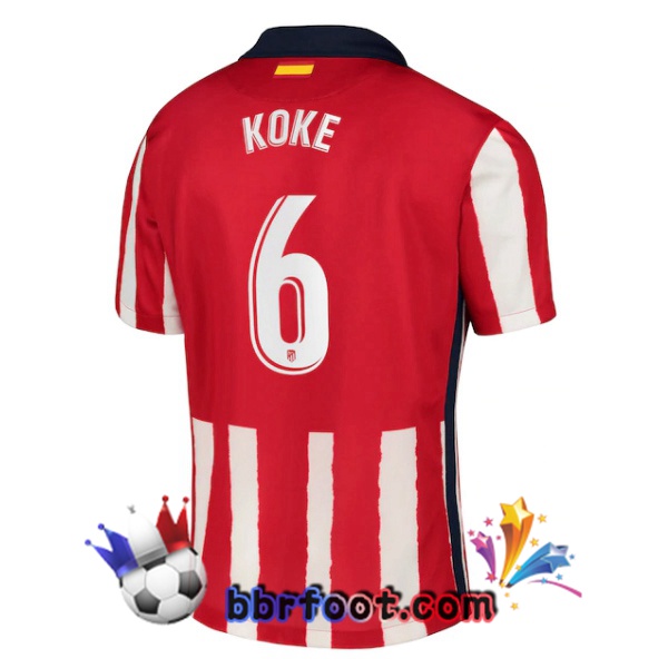 Maillot Foot Atletico Madrid (KOKE 6) Domicile 20/21