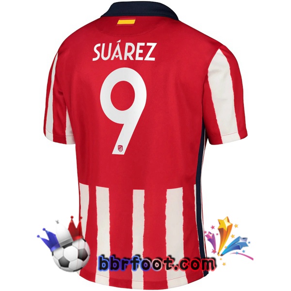 Maillot Foot Atletico Madrid (SUÁREZ 9) Domicile 20/21