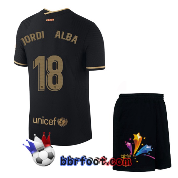 Maillot Foot FC Barcelone (JORDI ALBA 18) Enfants Exterieur 20/21