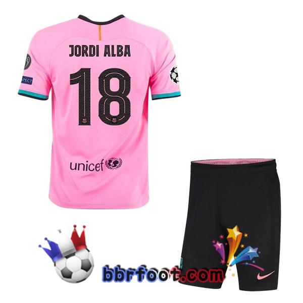 Maillot Foot FC Barcelone (JORDI ALBA 18) Enfant Third 20/21