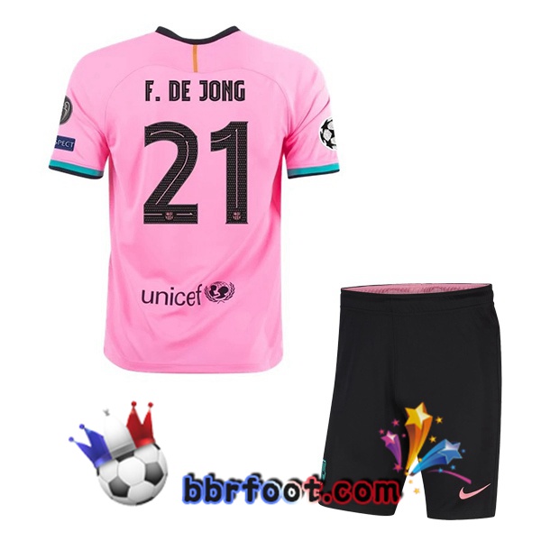 Maillot Foot FC Barcelone (F. DE JONG 21) Enfant Third 20/21