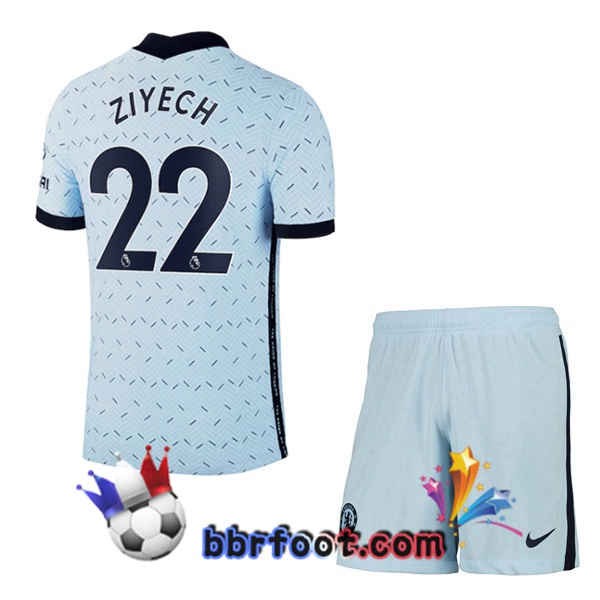 Maillot Foot FC Chelsea (ZIYECH 22) Enfant Exterieur 20/21