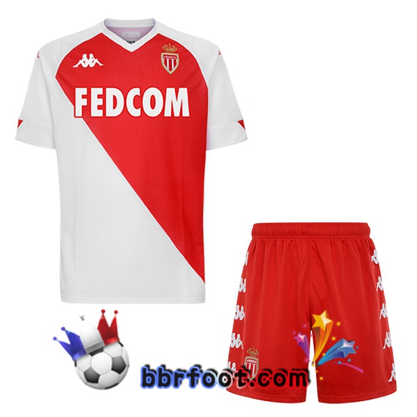 Maillot de Foot AS Monaco Enfants Domicile 2020/2021
