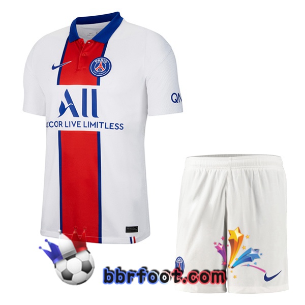 Maillot de Foot Paris PSG Enfants Exterieur 2020/2021