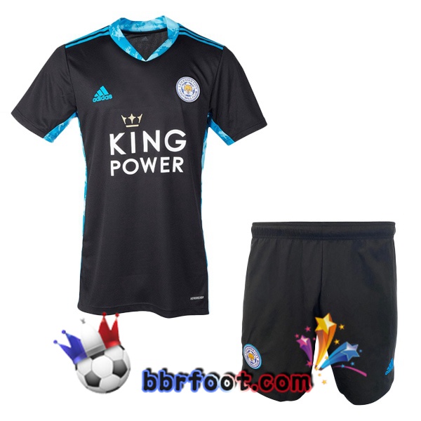 Maillot de Foot Leicester City Enfants Gardien de but Noir 2020/2021