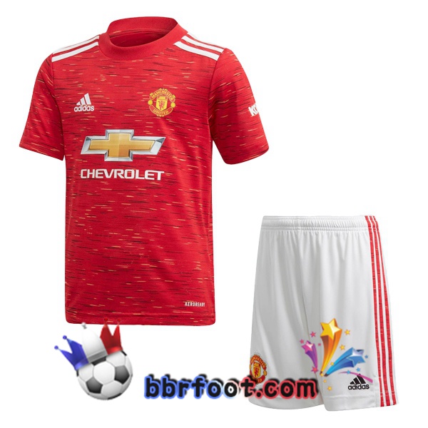 Maillot de Foot Manchester United Enfants Domicile 2020/2021