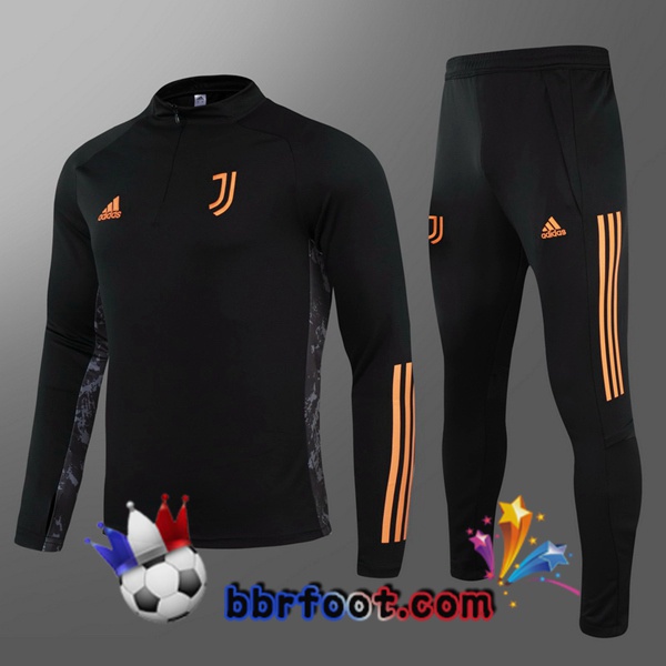 Survetement Foot Juventus Enfant Noir 20/21