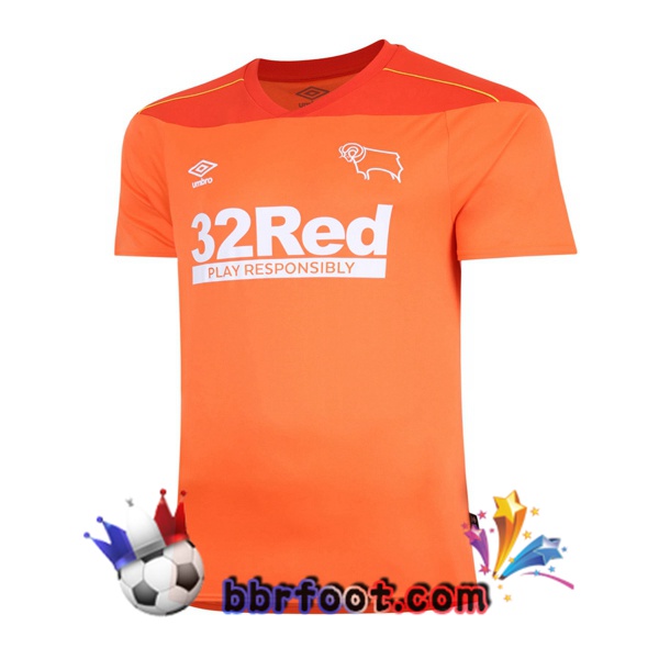 Maillot Foot Derby County FC Gardien de but Orange 20/21