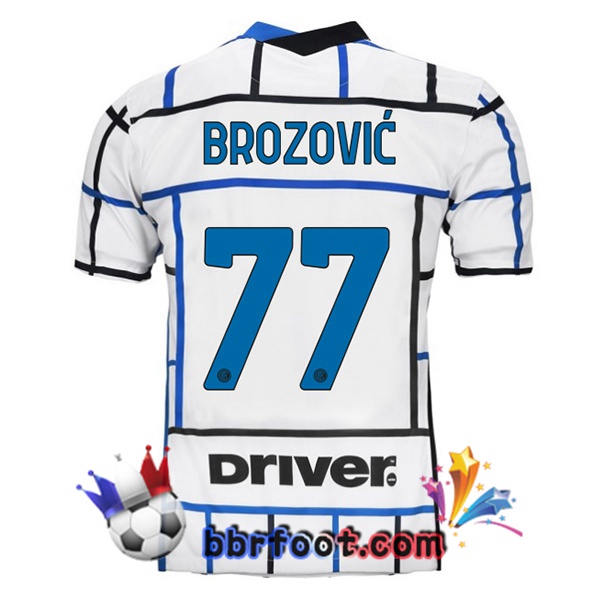 Maillot Foot Inter Milan (BROZOVIĆ 77) Exterieur 20/21