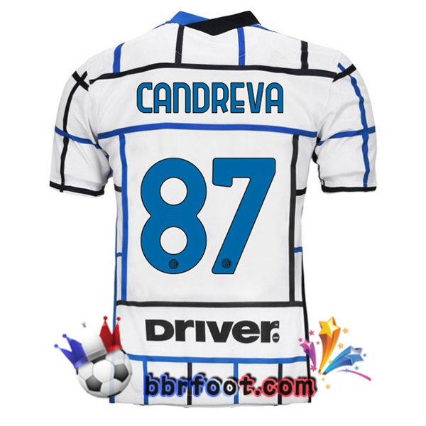 Maillot Foot Inter Milan (CANDREVA 87) Exterieur 20/21