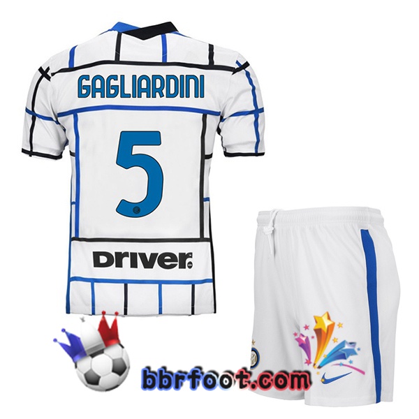 Maillot Foot Inter Milan (GAGLIARDINI 5) Enfants Exterieur 20/21