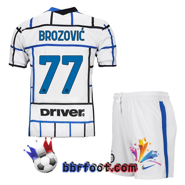 Maillot Foot Inter Milan (BROZOVIĆ 77) Enfants Exterieur 20/21