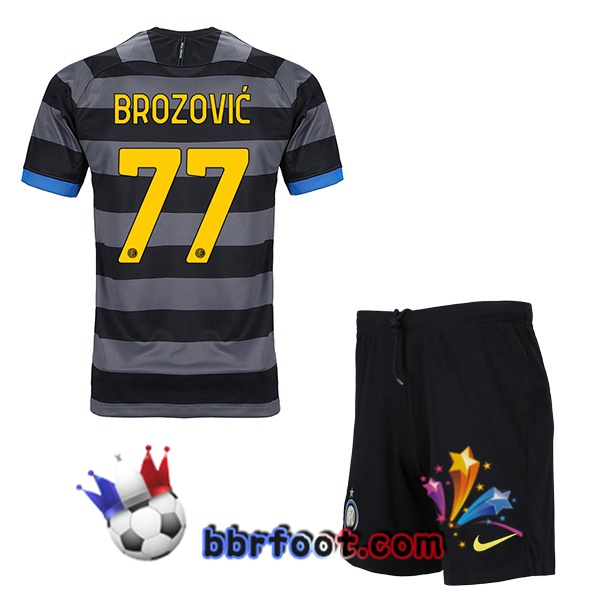 Maillot Foot Inter Milan (BROZOVIĆ 77) Enfant Third 20/21