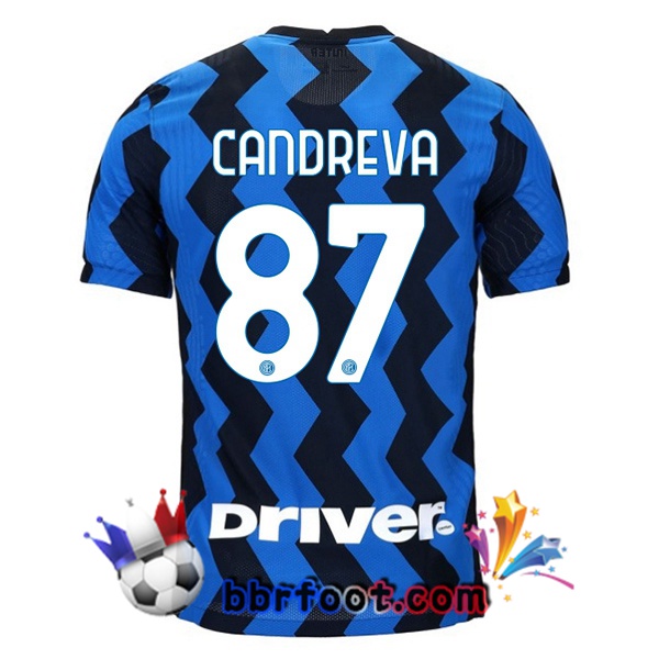 Maillot Foot Inter Milan (CANDREVA 87) Domicile 20/21