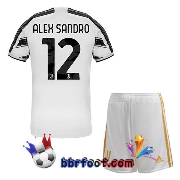 Maillot Foot Juventus (ALEX SANDRO 12) Enfants Domicile 20/21