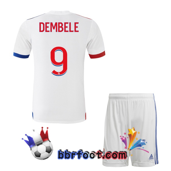 Maillot Foot Lyon OL (DEMBELE 9) Enfants Domicile 20/21