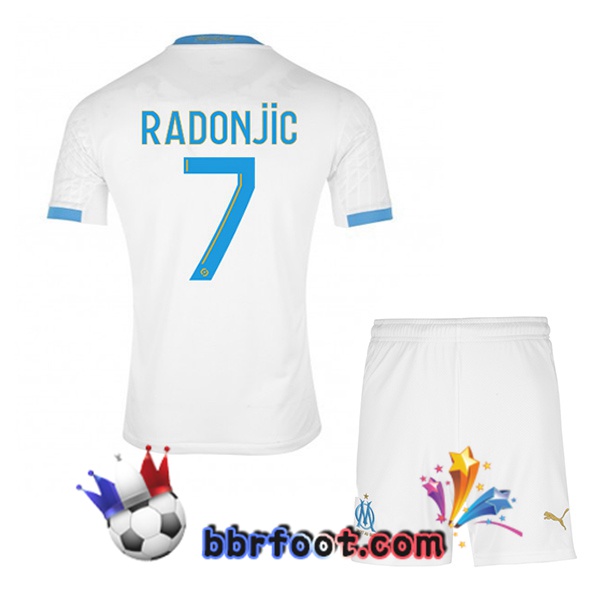 Maillot Foot Marseille OM (RADONJIC 7) Enfants Domicile 20/21