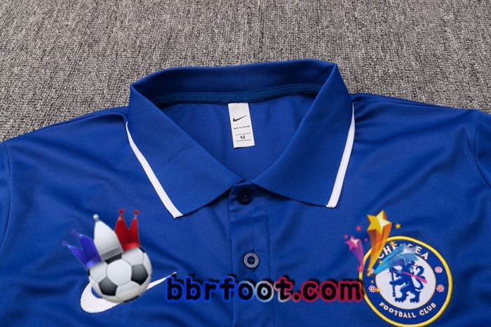 Polo Foot FC Chelsea + Pantalon Bleu Blanc 20/21