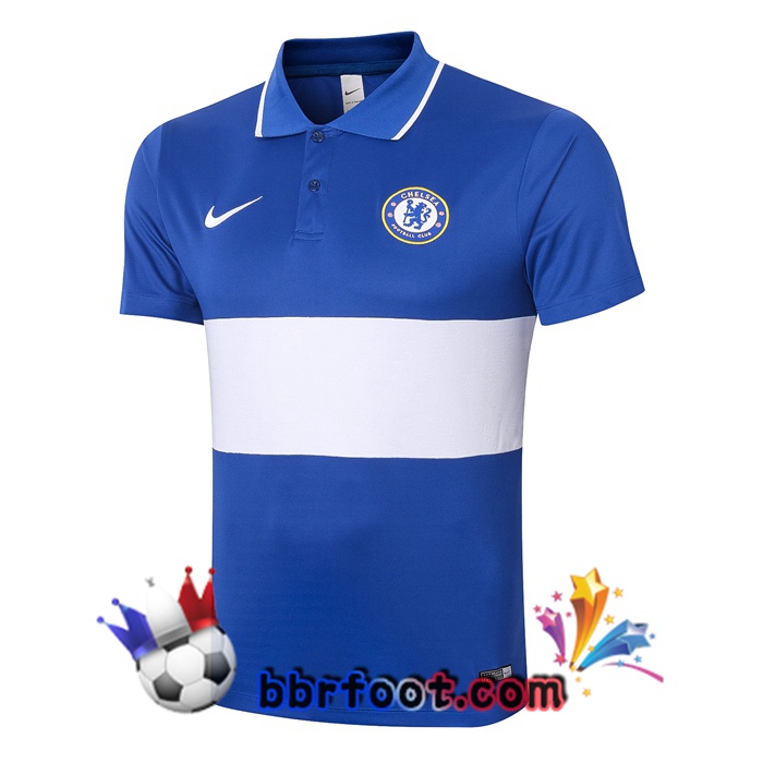 Polo Foot FC Chelsea + Pantalon Bleu Blanc 20/21