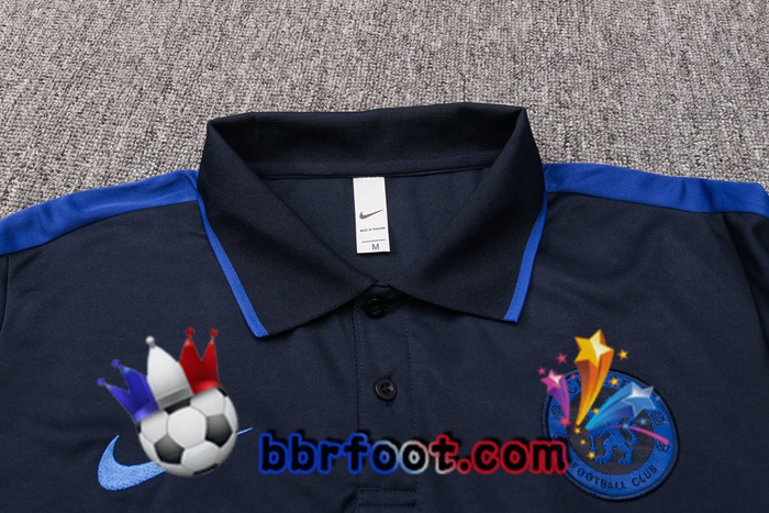 Polo Foot FC Chelsea + Pantalon Bleu Royal 20/21