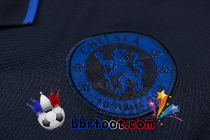 Polo Foot FC Chelsea + Pantalon Bleu Royal 20/21