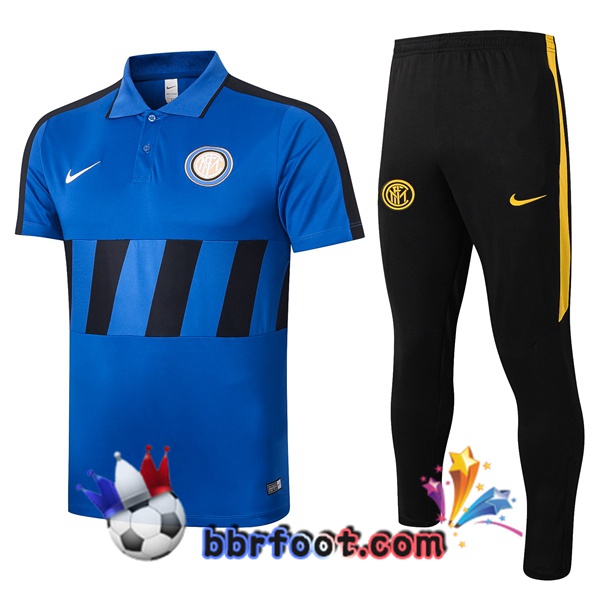 Polo Foot Inter Milan + Pantalon Bleu Noir 20/21
