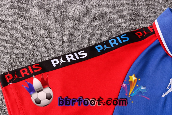 Polo Foot JORDAN Paris PSG + Pantalon Bleu Blanc Rouge 20/21