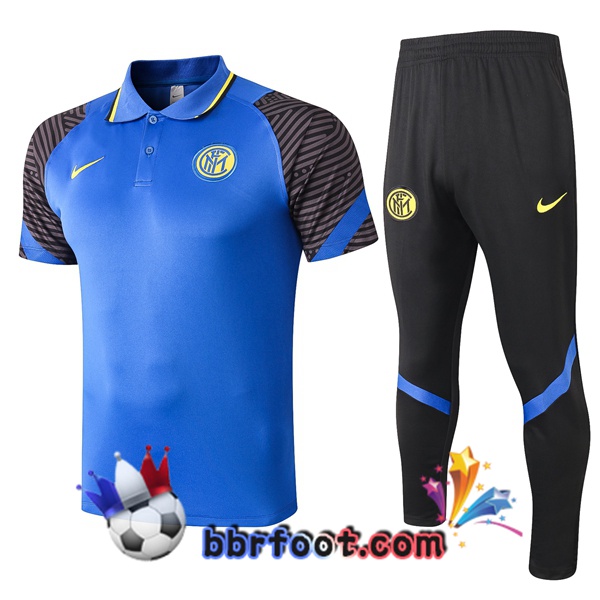 Polo Foot Inter Milan + Pantalon Bleu 20/21