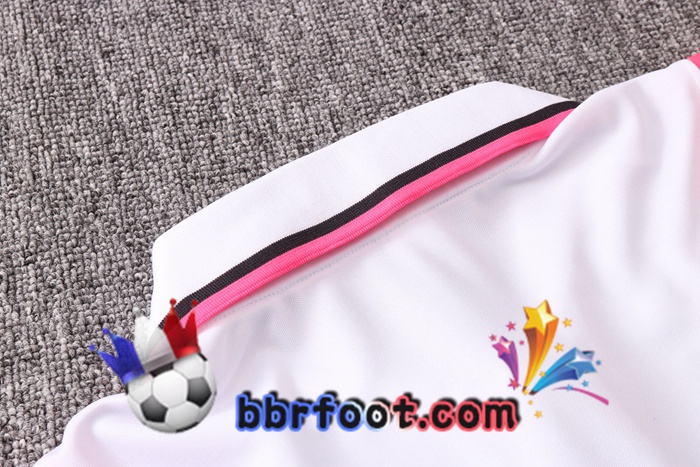 Polo Foot JORDAN Paris PSG + Pantalon Blanc Rose 20/21