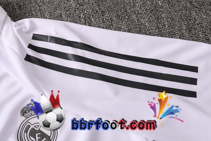Polo Foot Real Madrid + Pantalon Blanc 20/21