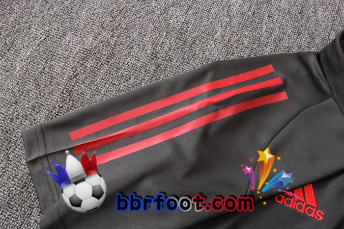 Polo Foot Real Madrid + Pantalon Gris Fonce 20/21