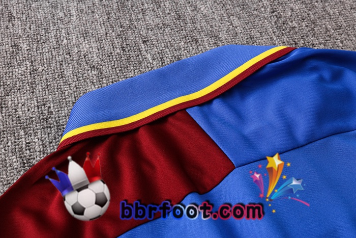 Polo Foot FC Barcelone + Pantalon Rouge Bleu 20/21