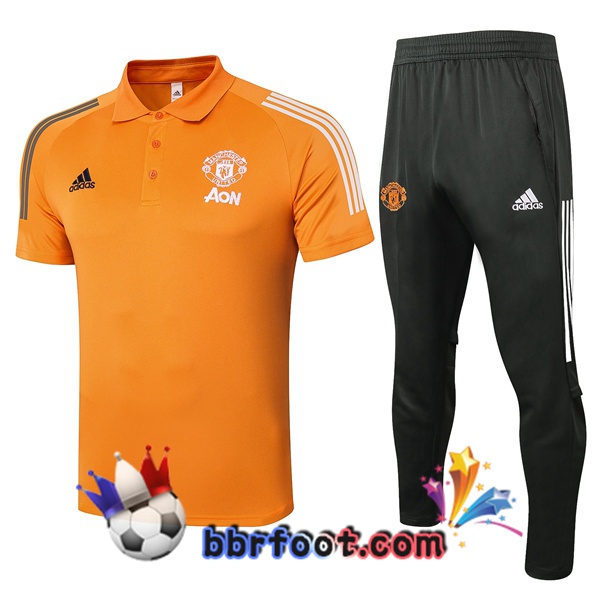 Polo Foot Manchester United + Pantalon Orange 20/21