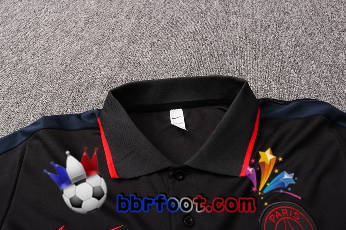 Polo Foot Paris PSG + Pantalon Noir Gris 20/21