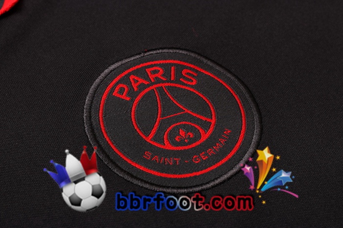Polo Foot Paris PSG + Pantalon Noir Gris 20/21